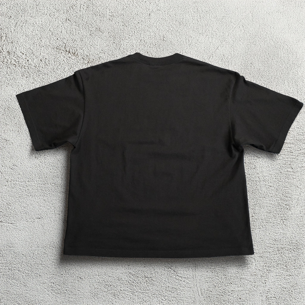 BLACK BACK IN BUSINESS TEE