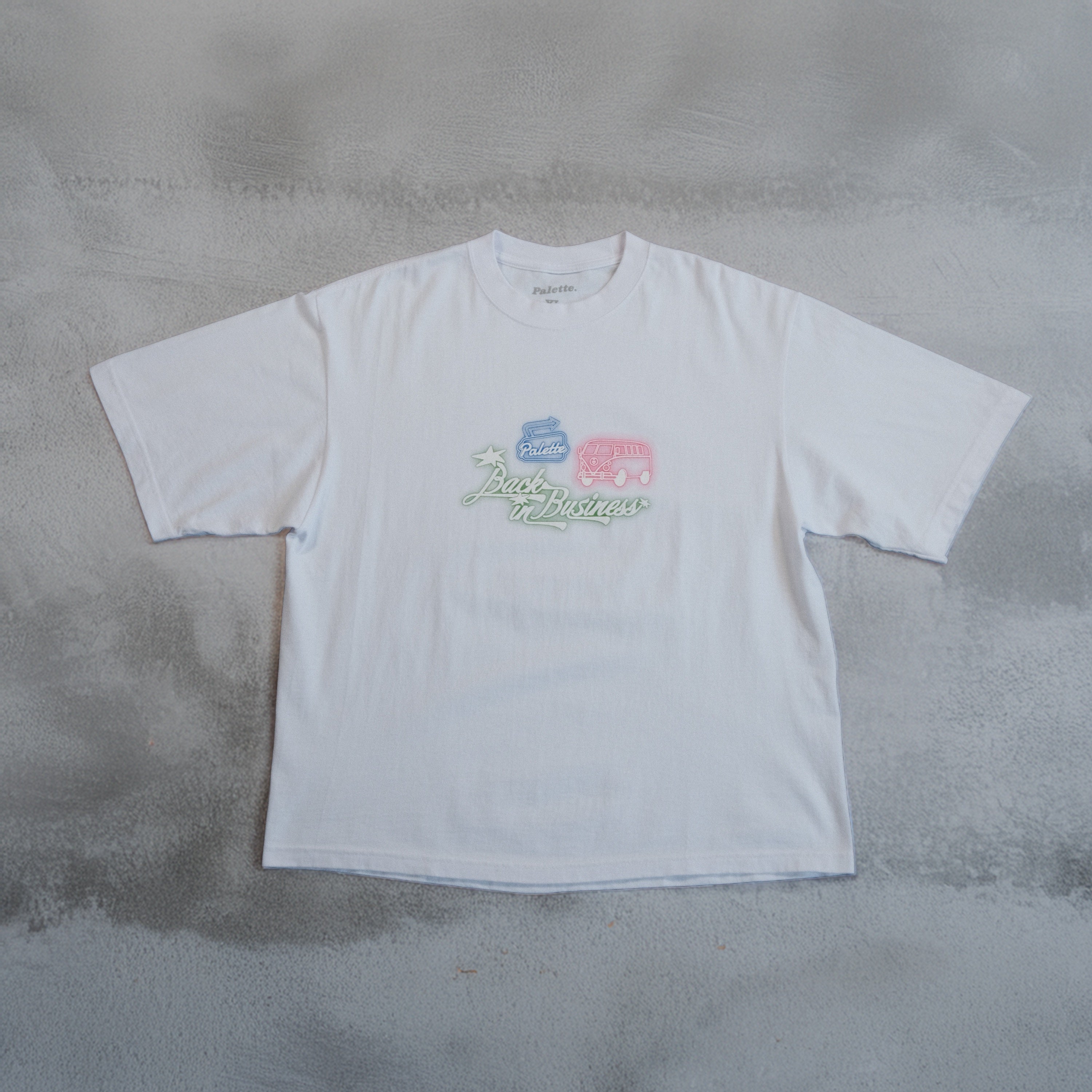 WHITE BACK IN BUSINESS TEE